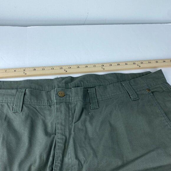 NWT Key Men’s Ripstop Dungaree Double Knee Pants 50 x 32 Relaxed Fit Green - Picture 5 of 10